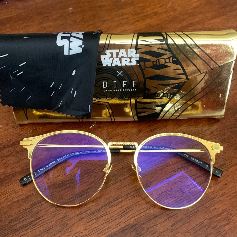 Diff C-3PO blue light glasses. Excellent condition. Star Wars